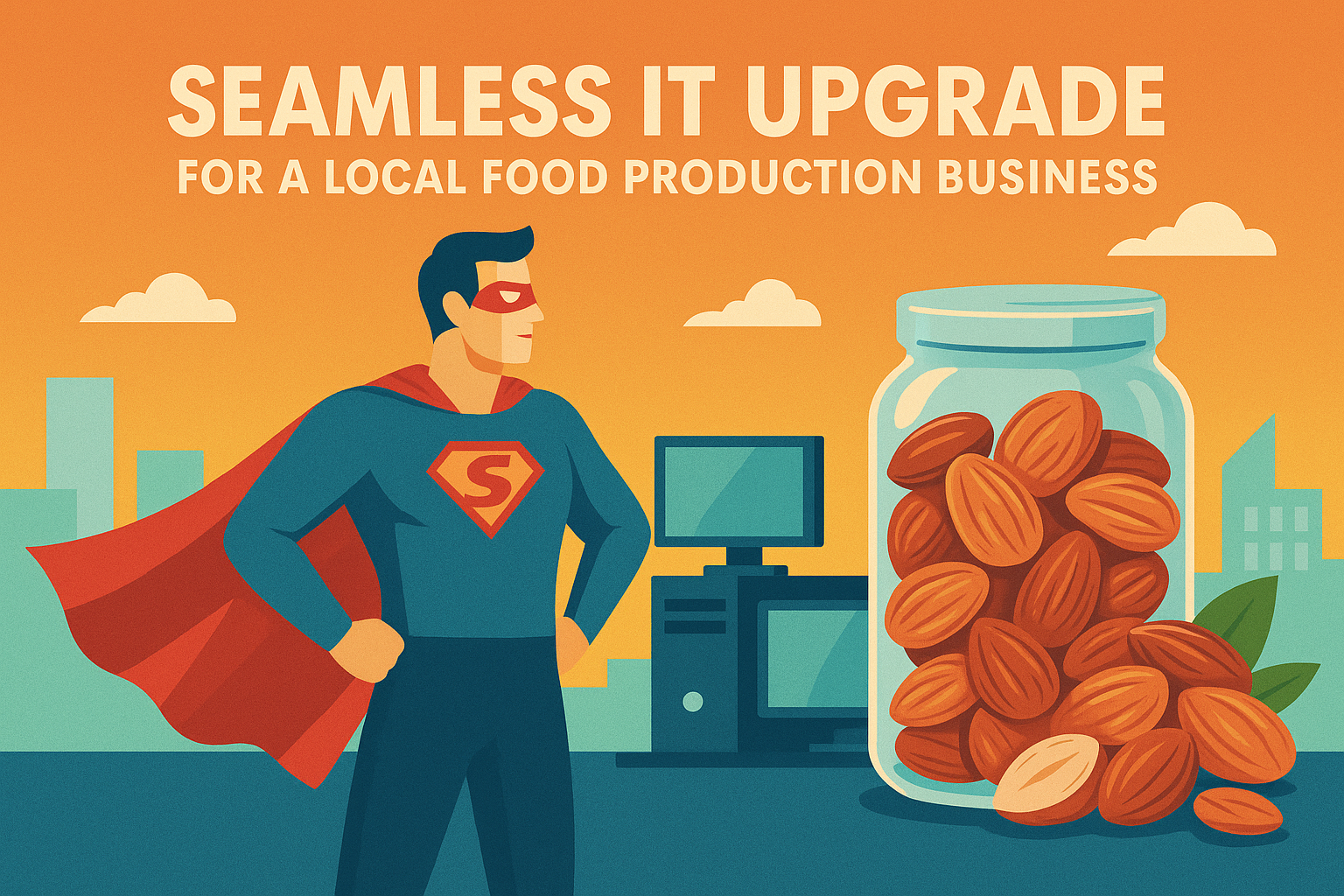 seamless IT upgrade for a local food production business